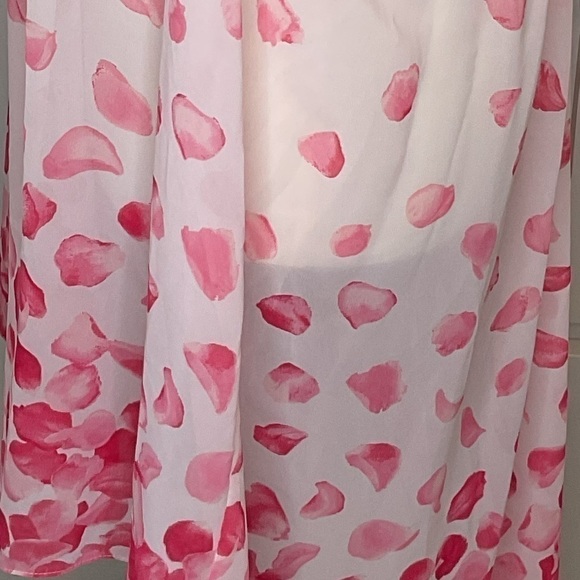 Oscar De Larenta sheer nightie in beautiful pink & white silk - Picture 12 of 13